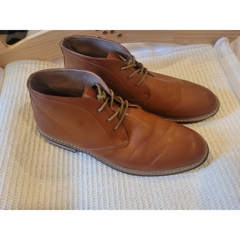 Bruno Marc Men's Shoes Brown Dress Casual Chukka Boot Ankle US Size 11
